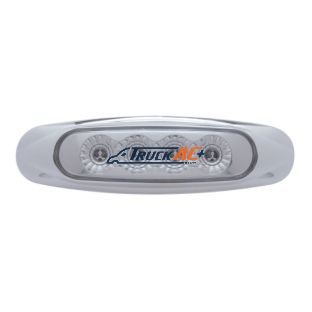 4 LED Reflector Light (Clearance/Marker) - Red LED/Clear Lens - United Pacific 39401
