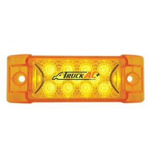 13 LED Reflector Rectangular Light (Clearance/Marker) - Amber LED/Amber Lens - United Pacific 39592