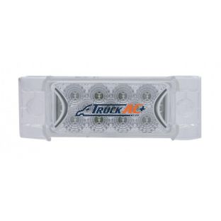 13 LED Reflector Rectangular Light (Clearance/Marker) - Amber LED/Clear Lens - United Pacific 39594