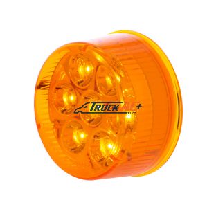 7 LED 2" Round Light (Clearance/Marker) - Amber LED/Amber Lens - United Pacific 39984B