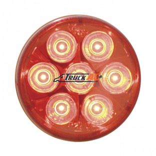 7 LED 2" Round Light (Clearance/Marker) - Red LED/Red Lens - United Pacific 39985
