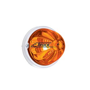 Glass Watermelon Light Kit With LED Light-Amber LED/Dark Amber Lens - United Pacific 35010