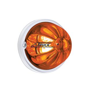 Glass Watermelon Light Kit With 4 LED Light-Amber LED/Dark Amber Lens - United Pacific 35029