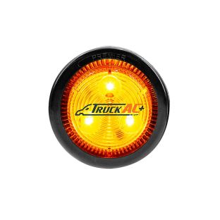 3 LED 2" Round Low Profile Light Kit (Clearance/Marker) - Amber LED/Lens - United Pacific 36107BAK