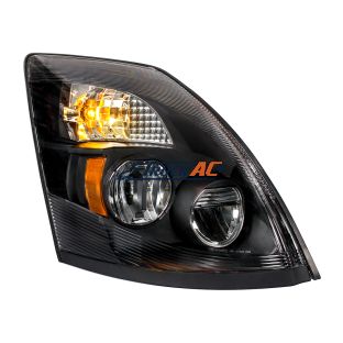20359834, 20496654, 20817108, 20835985, 82329127, 82329592 High Power LED "Blackout" Headlight for 2003-2017 Volvo VN/VNL - Passenger - United Pacific 31097