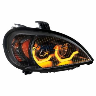 Blackout Projection Headlight With Dual Function Light Bar For 2001-2020 Freightliner Columbia - Passenger - United Pacific 31225