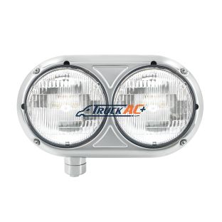 Headlight Assembly With Halogen Bulbs & 304 SS Housing For Peterbilt 359 - Driver - United Pacific 32195