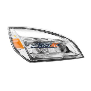 A66-01405-003, A66-01512-003 High Power Chrome LED Headlight For 2018-2024 Freightliner Cascadia-Passenger - United Pacific 32913