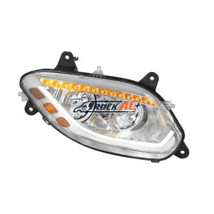 Chrome 86 LED Headlight For 2018-2025 International LT- Passenger - United Pacific 36067