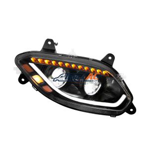Black LED 86 Headlight For 2018-2025 International LT Truck - Passenger - United Pacific 36069
