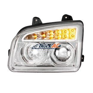Chrome 11 LED Headlight For 2015-2024 Kenworth T880-Driver - United Pacific 32860