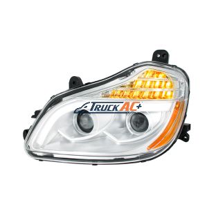 Chrome 8 LED Projection Headlight For 2013-2021 Kenworth T680-Driver - United Pacific 32904