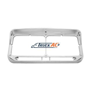 Rectangular Dual Headlight Bezel With Visor - LED Cutout - United Pacific 32350