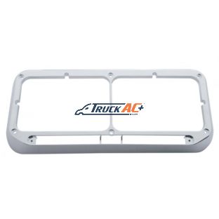 Rectangular Dual Headlight Bezel - LED Cutout - United Pacific 32380B
