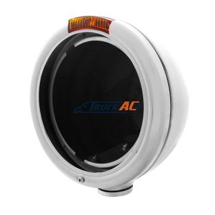 Chrome Classic Headlight Housing With Amber Signal Lens - United Pacific 30377