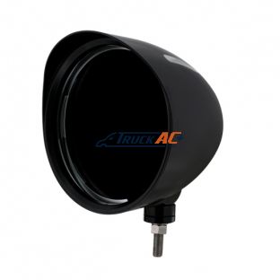 Black "BILLET" Style Groove Headlight Housing With Visor - United Pacific 31498