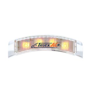 4 LED Headlight Turn Signal Light - Amber LED/Clear Lens - United Pacific 38506