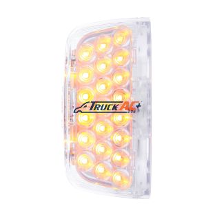 P54-1028, P541028, 31 LED Turn Signal Light For 1987-2007 Peterbilt 379/378/357 - Amber LED/Clear Lens - United Pacific 38553