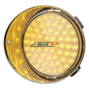 61 LED Freightliner Daytime Running Light (Driver) - Amber LED/Clear Lens - United Pacific 39640