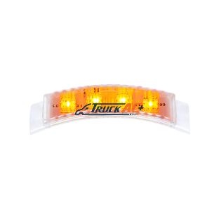 4 LED Dual Function Headlight Turn Signal Light - Amber LED/Clear Lens - United Pacific 39750B