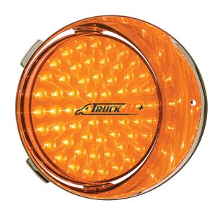 61 LED Freightliner Daytime Running Light (Passenger) - Amber LED/Amber Lens - United Pacific 39903