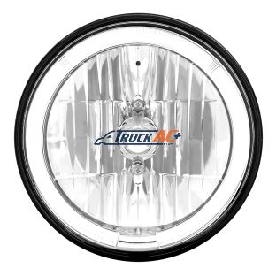 7" Crystal Headlight With White LED Halo Ring - United Pacific 31285
