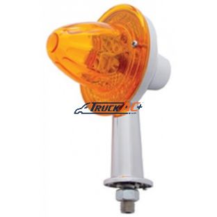 2-1/8" Arm Crystal Watermelon Honda Light With Single Contact - Amber Lens - United Pacific 33407
