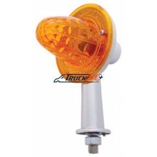 2-1/8" Arm Crystal Crystal Honda Light With Single Contact - Amber Lens - United Pacific 33431