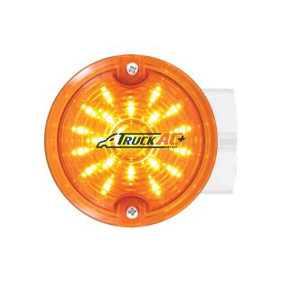 21 LED 3-1/4" Signal Light For Harley Motorcycle With Housing - Amber LED/Amber Lens - United Pacific 31210