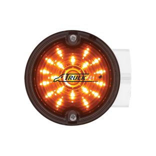 21 LED 3-1/4" Signal Light For Harley Motorcycle With Housing - Amber LED/Smoke Lens - United Pacific 31212