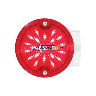 21 LED 3-1/4" Signal Light For Harley Motorcycle With Housing - Red LED/Red Lens - United Pacific 31213