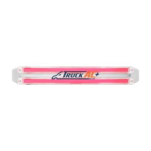Dual 24 LED Dual Function 12" GloLight Bar With Bezel - Red LED/Clear Lens - United Pacific 32721