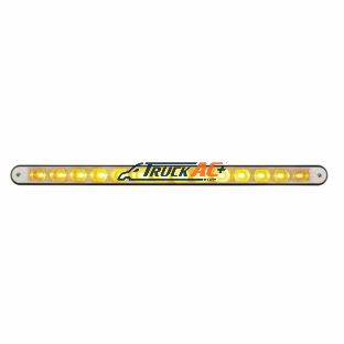 14 LED 12" Light Bar With Black Housing - Amber LED/Clear Lens - United Pacific 36486