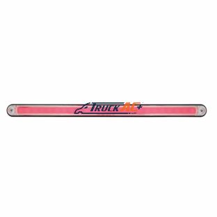 24 LED 12" GloLight Bar With Black Housing - Red LED/Clear Lens - United Pacific 36495
