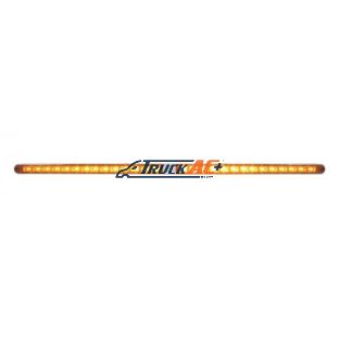 Dual 14 LED 12" Light Bars With Bezel - Amber LED/Amber Lens - United Pacific 36787