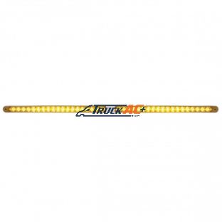 Dual 14 LED 12" Reflector Light Bars With Bezel - Amber LED/Amber Lens - United Pacific 36796