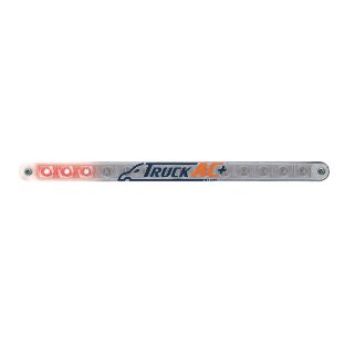 14 LED 12" Sequential Light Bar With Bezel - Red LED/Clear Lens - United Pacific 37525