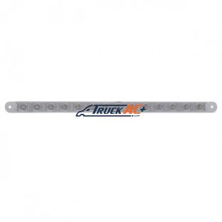 14 LED 12" Sequential Light Bar Only - Red LED/Clear Lens - United Pacific 37899B