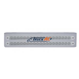 12-3/4" Stainless Light Bracket With 2X 19 LED 12" Light Bars - Red LED/Clear Lens - United Pacific 37931