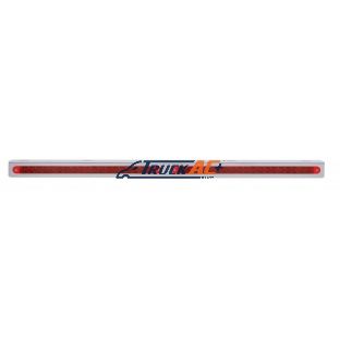25-5/16" Stainless Light Bracket With 2X 19 LED 12" Light Bars - Red LED/Red Lens - United Pacific 37933