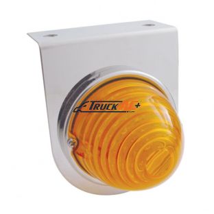 Stainless Light Bracket With 17 LED Beehive Light - Amber LED/Amber Lens - United Pacific 32338