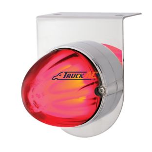 Stainless Light Bracket With 9 LED Dual Function Watermelon GloLight - Red LED/Red Lens - United Pacific 34417