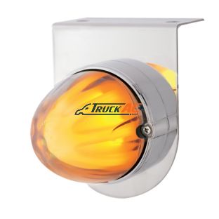 Stainless Light Bracket With 9 LED Dual Function Watermelon GloLight - Amber LED/Clear Lens - United Pacific 34418