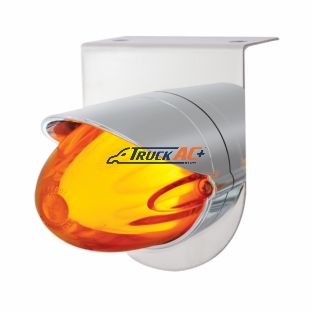 SS Bracket With 9 LED Dual Function GloLight Watermelon Grakon 1000 Light & Visor -Amber LED & Lens - United Pacific 34446