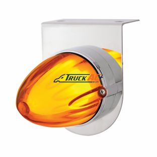 SS Bracket With 9 LED Dual Function Watermelon GloLight -Amber LED/Amber Lens - United Pacific 34448
