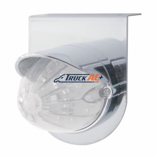 Stainless Light Bracket With 19 LED Watermelon Light & Visor - Amber LED/Clear Lens - United Pacific 37718