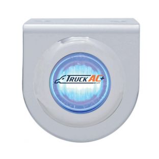 Stainless Light Bracket With 3 LED 3/4" Mini Light - Blue LED/Clear Lens - United Pacific 37829