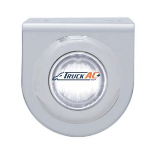 Stainless Light Bracket With 3 LED 3/4" Mini Light - White LED/Clear Lens - United Pacific 37830