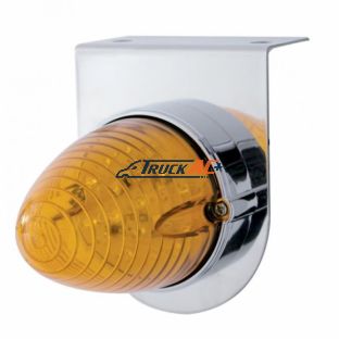 Stainless Light Bracket With 19 LED Beehive Light - Amber LED/Amber Lens - United Pacific 37883