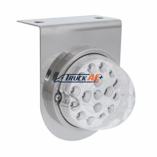 Stainless Light Bracket With 17 LED Dual Function Clear Reflector Light - Clear Lens - United Pacific 39621
